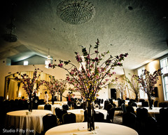 Fantastic cherry blossom centerpieces. parsi wedding,floral and decor,floral centerpieces