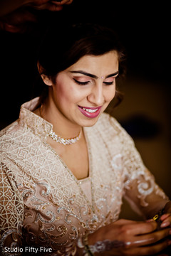 Beautiful Indian Parsi bride reception look. indian bride fashion,getting ready,hair and makeup