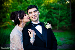 Glitzy and glamorous Indian bride and groom. indian bride and groom,indian wedding reception fashion,indian wedding photography