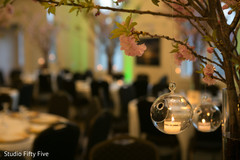 Beautiful crystal bubble candle holders. indian wedding reception,floral and decor