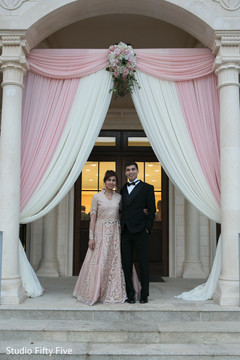Dreamy Indian reception photography. indian wedding reception,floral and decor,indian bride and groom