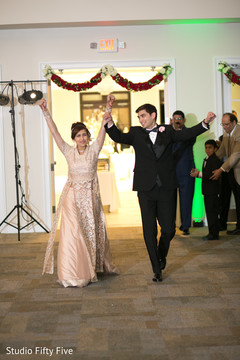Indian bride and groom reception entrance. indian wedding reception,planning and design