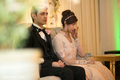 Emotional Indian wedding moment. indian wedding reception,indian bride and groom,indian wedding stage