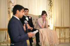 Heartwarming Indian wedding speech. indian wedding reception,indian bride and groom,indian wedding stage