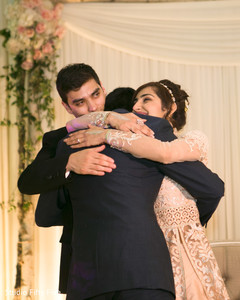 Heart melting Indian wedding moment. indian wedding reception,indian bride and groom