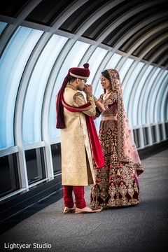 Insanely cute first look photography. indian bride and groom,first look,indian wedding photography