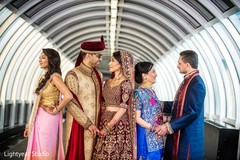 Indian bride's family portrait. Indian bride's family portrait.