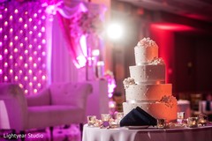 Showstopping white India wedding cake. indian wedding reception,indian wedding decor,indian wedding cake