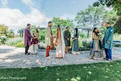 Marvelous indian couple with bridesmaids and groomsmen capture indian groom fashion,indian bride fashion,indian groomsmen fashion,indian bridesmaids’ fashion