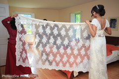 Gorgeous Indian bride white sari. indian bride,sari draping,getting ready,white sari