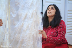 Splendid White bridal saree. indian bride,sari draping,getting ready,white sari