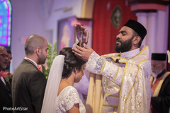 Indian Christian wedding solemn ceremony. indian fusion wedding ceremony,indian bride and groom
