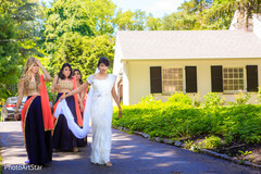Indian bridal party. indian fusion wedding,indian bridesmaids,indian bride