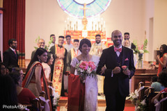 Joyful Indian newlyweds. indian fusion wedding ceremony,indian bride and groom