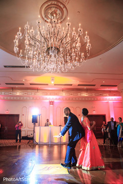 Indian couple reception dance. indian fusion wedding,indian bride and groom,indian wedding reception,dj