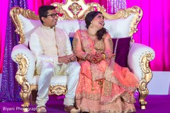 Joyful indian couple at their sangeet night Joyful indian couple at their sangeet night