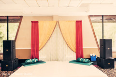 Lovely sangeet stage. Lovely sangeet stage.