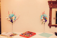 Charming sangeet favor table. Charming sangeet favor table.