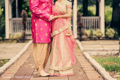 Dazzling Indian bride and groom pre-wedding fashion. Dazzling Indian bride and groom pre-wedding fashion.