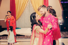 Adorable Indian bride and groom dance. Adorable Indian bride and groom dance.