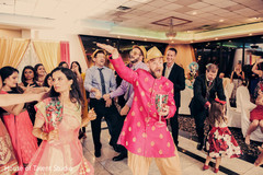 Vibrant sangeet celebration. sangeet,pre-wedding celebrations,dj