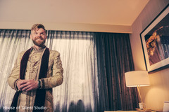 Rajah's wedding look. sherwani,indian groom fashion,getting ready