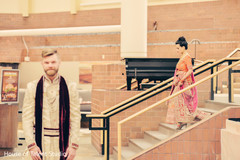 Heartwarming "first look moment". indian bride groom,indian wedding photography