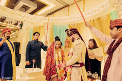 Fairy tale Indian wedding ceremony. indian fusion wedding ceremony,indian bride and groom