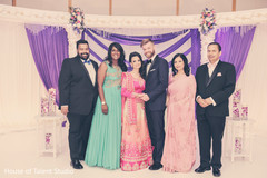 Indian wedding reception family portrait. indian wedding photography,indian bride and groom,reception fashion