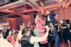 Sensational Indian wedding party. indian wedding reception,indian bride and groom,dj
