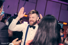 Indian groom at the celebration. indian wedding reception,indian groom,dj