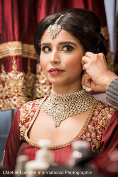 Gorgeous indian bride getting ready Gorgeous indian bride getting ready