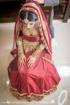 Charming indian bride getting ready Charming indian bride getting ready