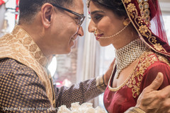 Indian bride's treasured moment with her father Indian bride's treasured moment with her father