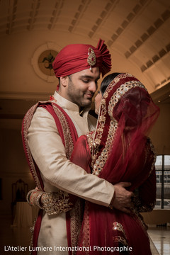 Indian bride and groom loving capture indian bride lengha,bridal jewelry,indian groom fashion