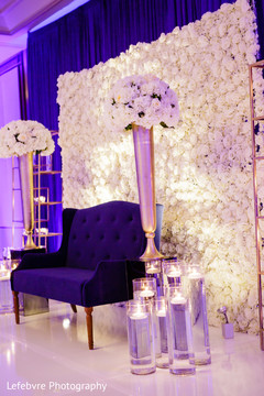 Dreamy Indian wedding stage floral wall. indian wedding reception,indian decor,floral centerpiece