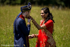 Insanely cute first look scene first look photography,indian groom fashion,indian bride fashion