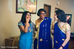 Lovely indian bridesmaids laughing Lovely indian bridesmaids laughing