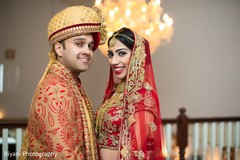 Lovely indian couple in matching outfits Lovely indian couple in matching outfits