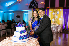 Indian wedding reception cutting the cake moment indian wedding reception,indian wedding reception photography,indian bride and groom,indian wedding cake