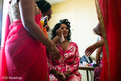 Indian bride feeling emotional Indian bride feeling emotional