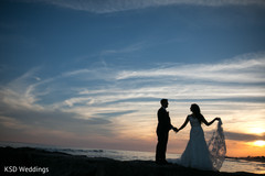 Perfect indian lovebirds beach sunset photo shoot indian wedding gallery,indian bride and groom,outdoor photography