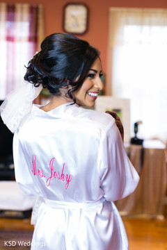 Beautiful personalized getting ready bridal robe. Beautiful personalized getting ready bridal robe.