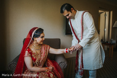 Placing of the bangles. Placing of the bangles.