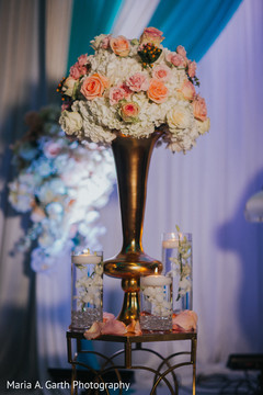 Dreamy Indian wedding floral decor. indian wedding reception,indian wedding decor