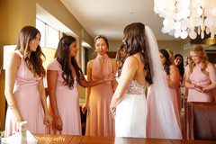 Indian bride with bridesmaids capture Indian bride with bridesmaids capture