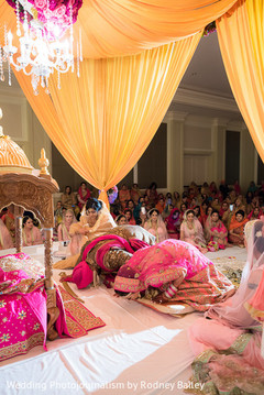 Bright pink and gold indian wedding decor indian wedding decor,indian wedding ceremony decor,mandap
