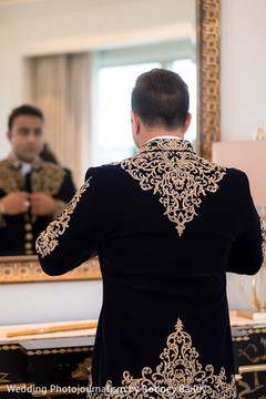 Indian groom getting ready Indian groom getting ready