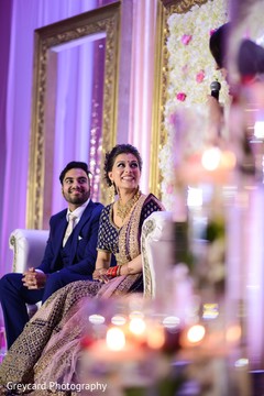Beautiful indian bride and groom at their reception indian bride fashion,indian bride reception fashion,indian groom fashion