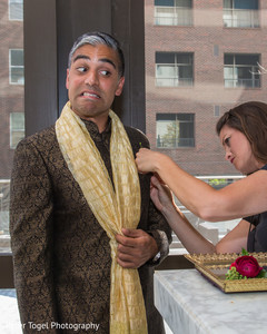 Indian groomsmen outfit final touch ups. Indian groomsmen outfit final touch ups.